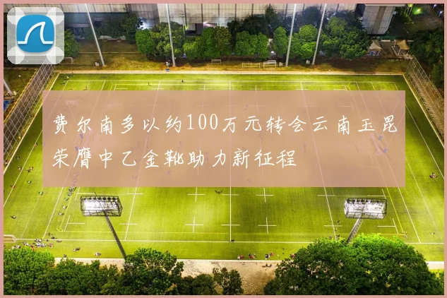 费尔南多以约100万元转会云南玉昆荣膺中乙金靴助力新征程